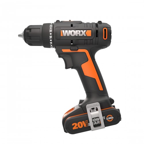 Worx WX100 - Taladro atornillador 20V  (1bat 2,0Ah)